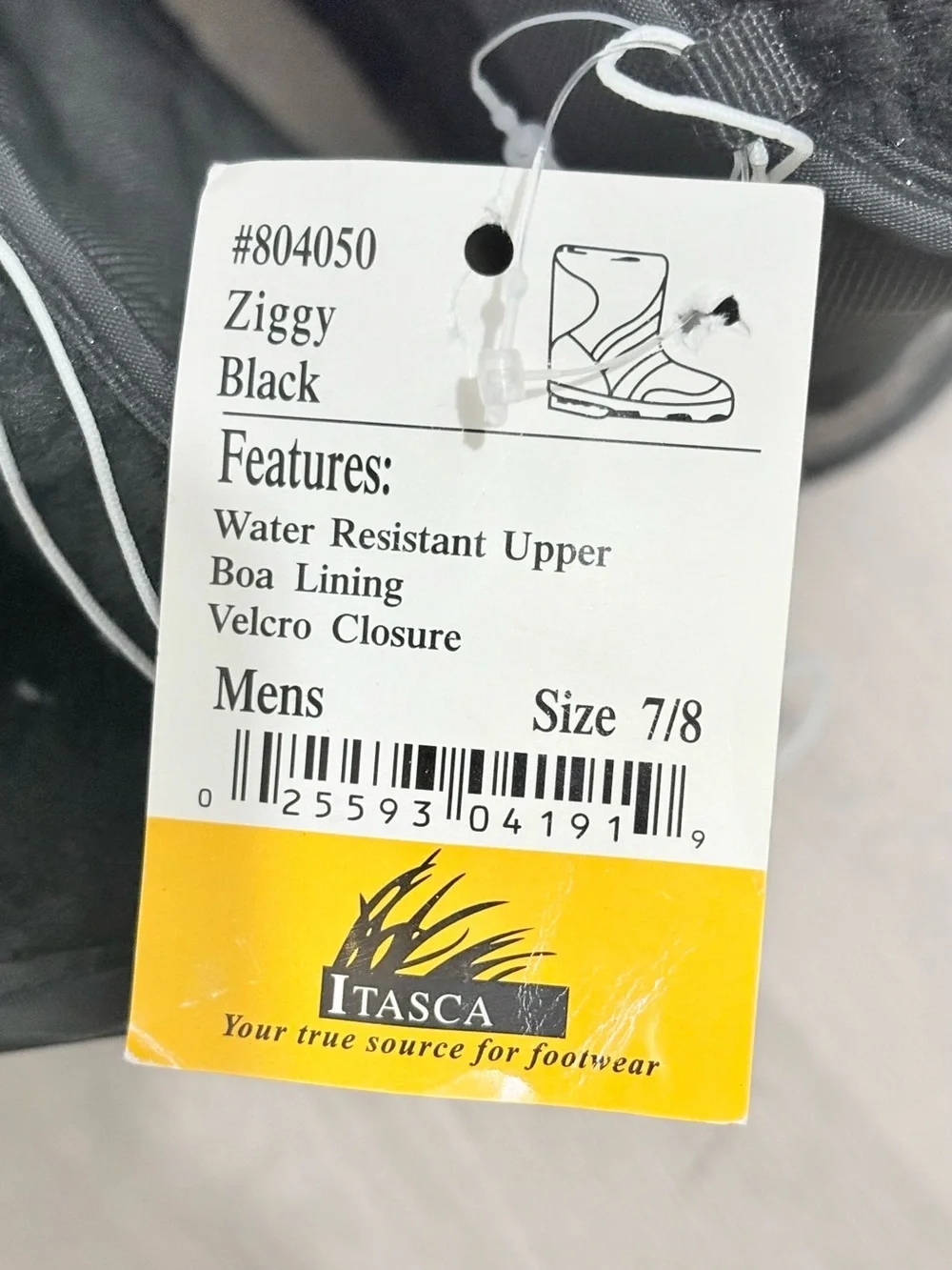 Itasca Black Men's Insulated Rain & Snow Boots